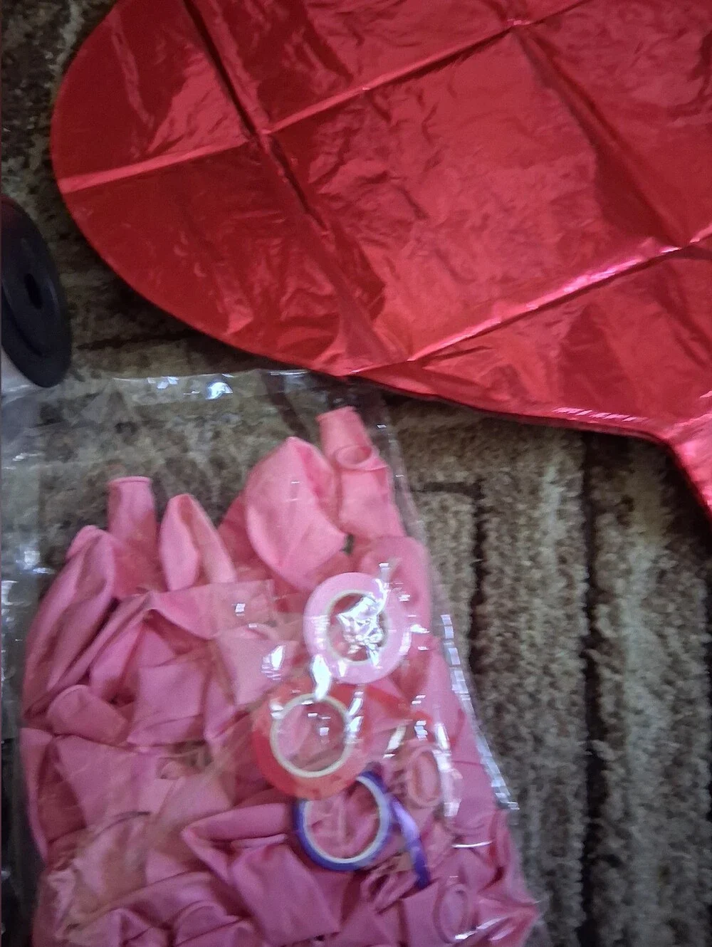 Pink Party Balloon Bundle with Assorted Accessories